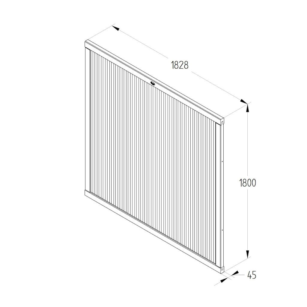 Forest Garden 6ft Decibel Noise Reduction Fence Panel – Pack of 5 5013053162279 2